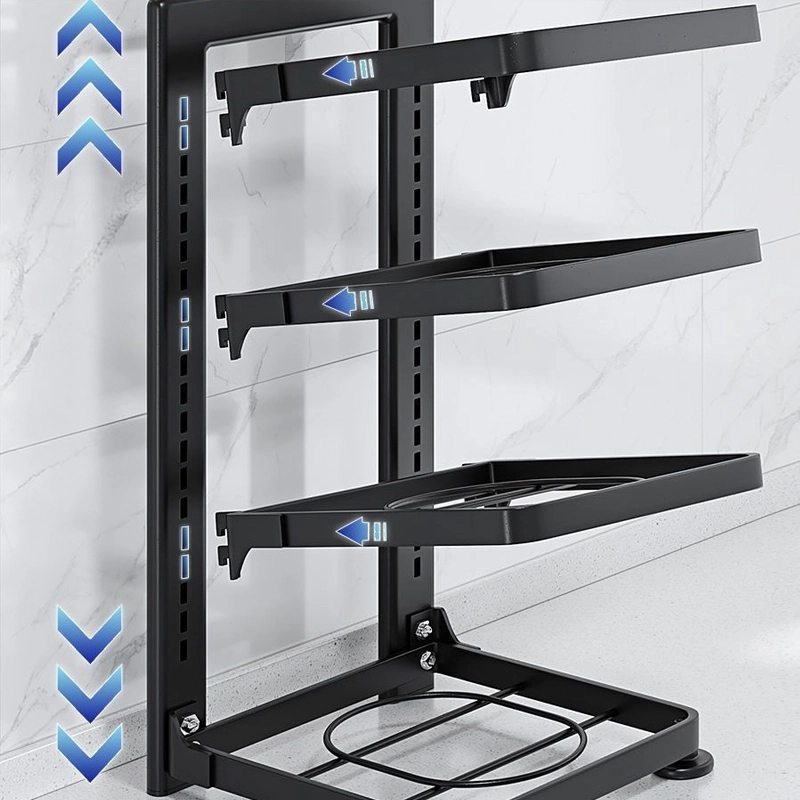 Under-sink multi-layer pot and pan storage rack